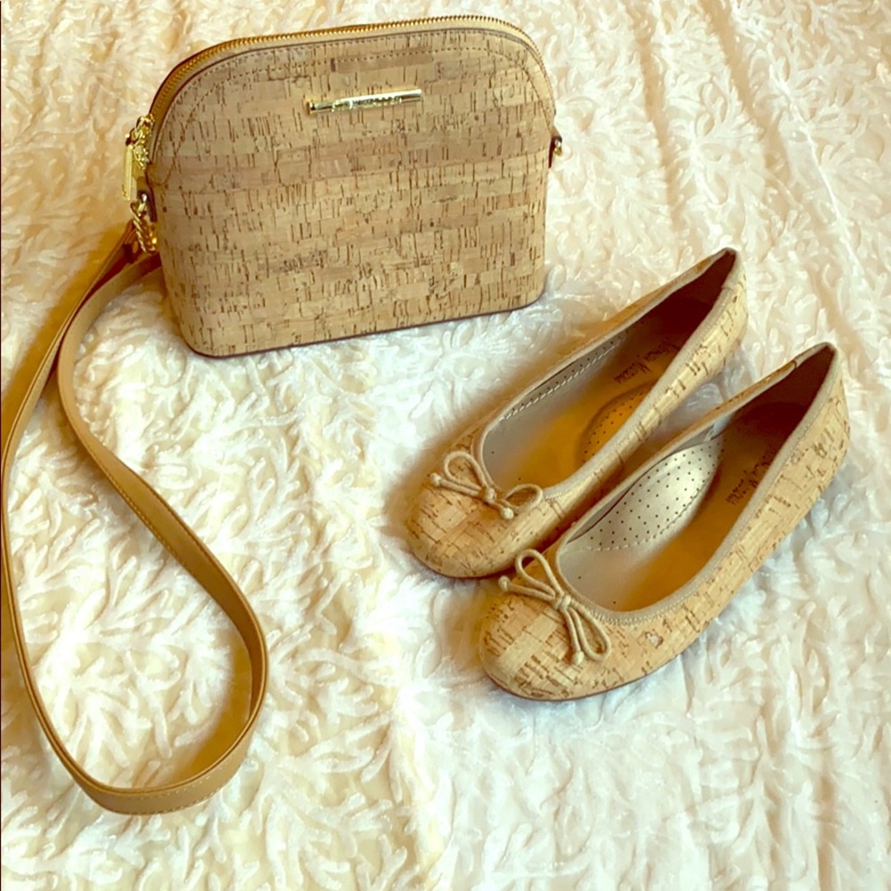 💕Neiman Marcus Ballerina Flats w/ Matching Purse